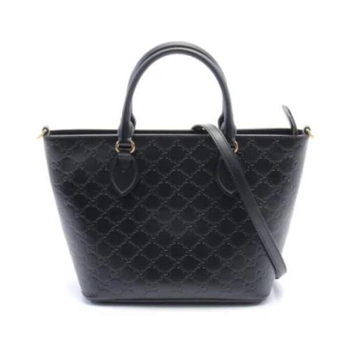 Pre-owned Leather gucci-bags Gucci Vintage , Black , Dames