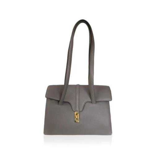 Pre-owned Leather celine-bags Celine Vintage , Gray , Dames