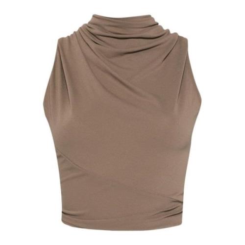 Poppy Gebreide Top Rick Owens , Brown , Dames