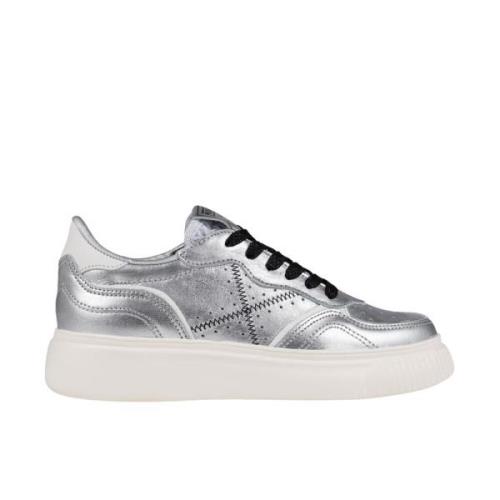 Zilveren Klassieke Sneaker Munich , Gray , Dames