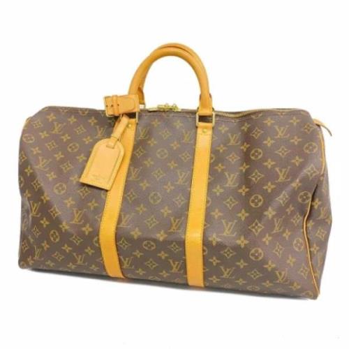 Pre-owned Canvas handbags Louis Vuitton Vintage , Brown , Dames