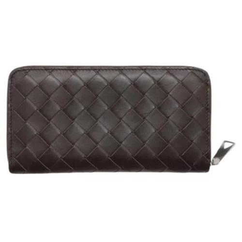 Pre-owned Leather wallets Bottega Veneta Vintage , Black , Heren