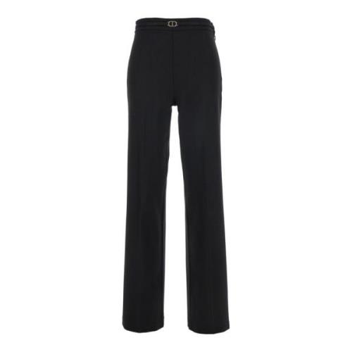 Zwarte Broek Pantalone Twinset , Black , Dames