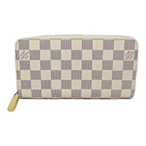 Pre-owned Canvas wallets Louis Vuitton Vintage , Beige , Dames