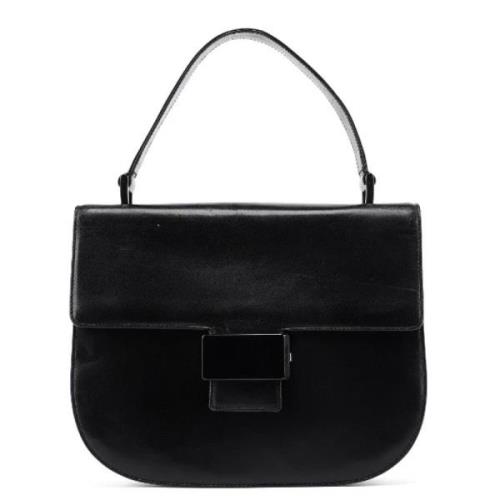 Pre-owned Leather handbags Prada Vintage , Black , Dames