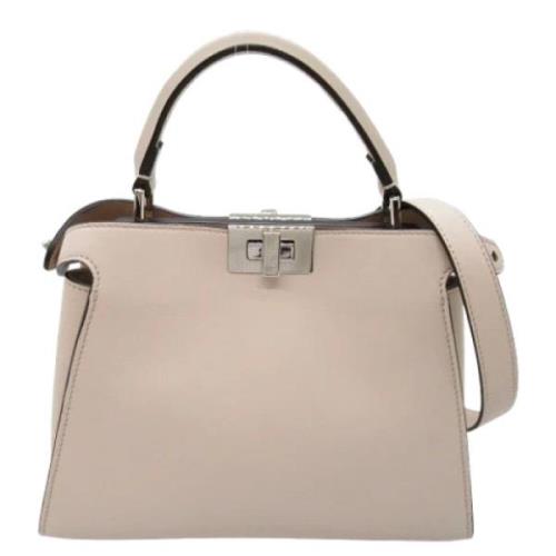 Pre-owned Leather fendi-bags Fendi Vintage , White , Dames