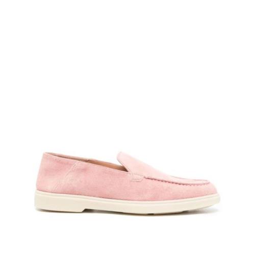 Klassieke Leren Loafers Santoni , Pink , Dames