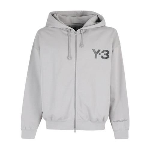 Zip Hoodie Y-3 , Gray , Heren