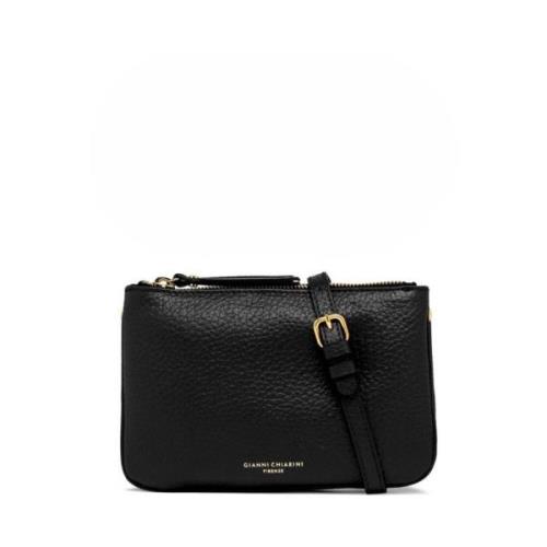 Moderne Zwarte Schoudertas Frida Gianni Chiarini , Black , Dames