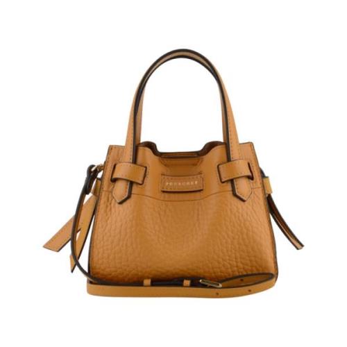 Safran Micro Crossbody Tas Pourchet Paris , Brown , Dames