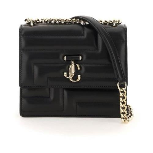 Matelasse Crossbody Tas met Metallic Logo Applique Jimmy Choo , Black ...