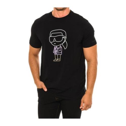 Klassieke stijl T-shirt met korte mouwen Karl Lagerfeld , Black , Here...