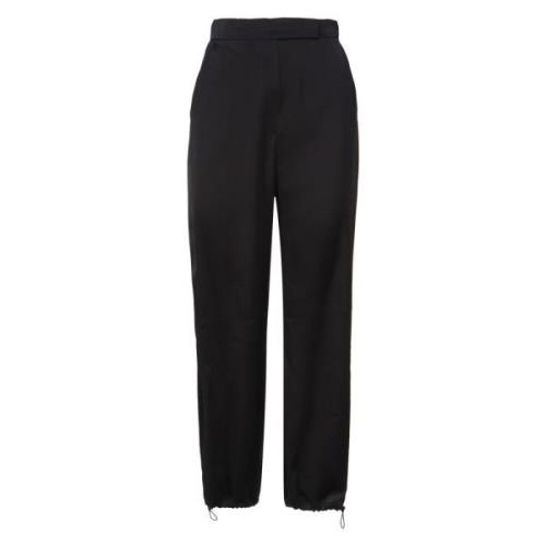 Zwarte Broek met Plooien en Zakken Max Mara , Black , Dames