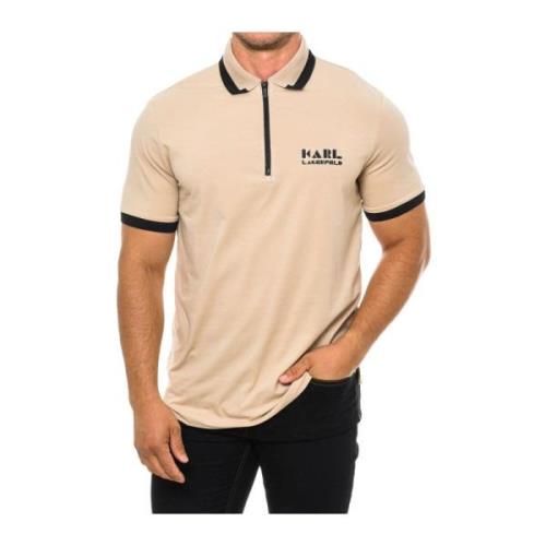 Polo met korte mouwen Karl Lagerfeld , Beige , Heren