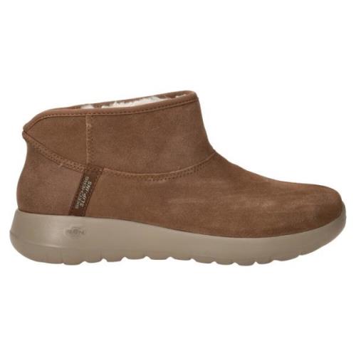 Comfortabele Suède Instaplaars Skechers , Brown , Dames