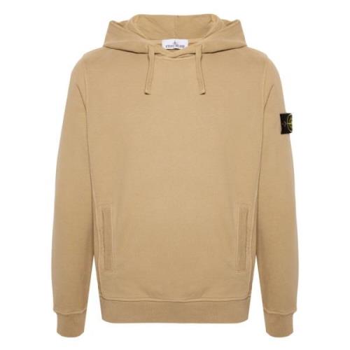 Witte Klassieke Hoodie Stone Island , Beige , Heren