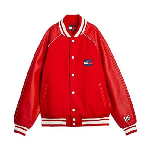 Moderne Gewatteerde Jas Tommy Hilfiger , Red , Heren