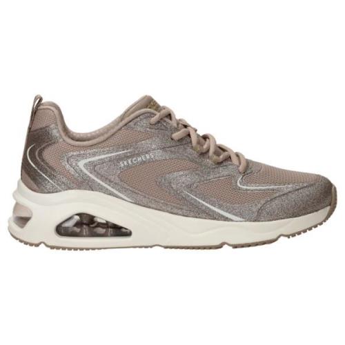 Glit Airy Sneaker Taupe Glitter Skechers , Multicolor , Dames