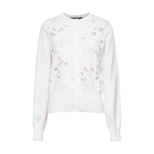 Stijlvolle Cardigan met Uniek Ontwerp Dolce & Gabbana , White , Dames