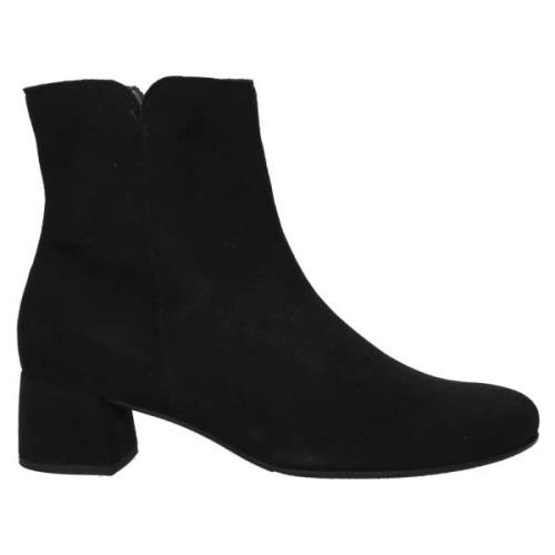 Suède enkellaarsje met 5 cm hak Gabor , Black , Dames