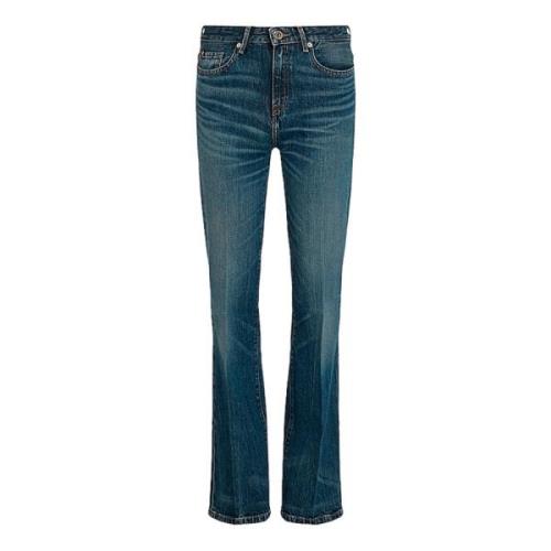 Hoge Taille Bootcut Jeans Tommy Hilfiger , Blue , Dames