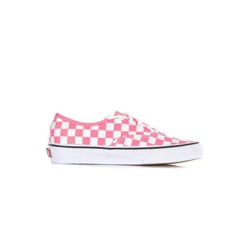 Authentieke Geruite Roze Sneaker Vans , Pink , Dames