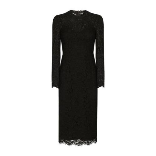 Elegante Zwarte Jurk voor Vrouwen Dolce & Gabbana , Black , Dames