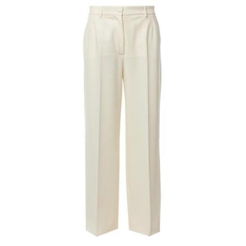 Casual Slim Fit Broek Dolce & Gabbana , White , Dames