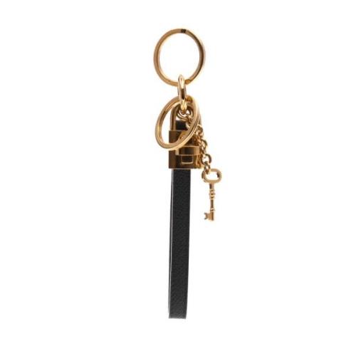 Stijlvol Leren Sleutelhanger Dolce & Gabbana , Blue , Dames