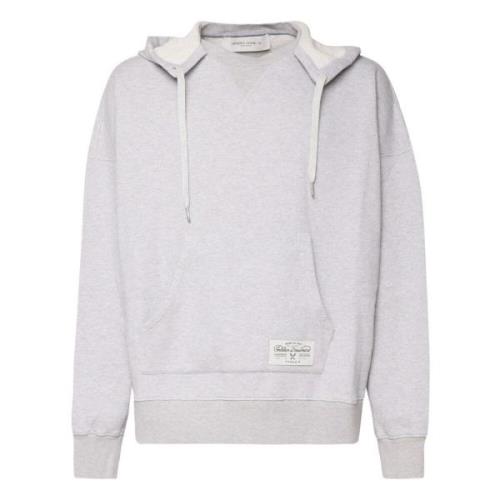 Gemêleerd Grijs Katoenen Hoodie Golden Goose , Gray , Heren