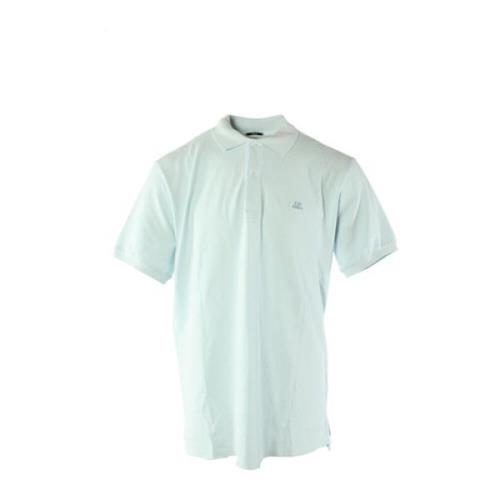 Blauwe Polo Shirt Regular Fit C.p. Company , Blue , Heren