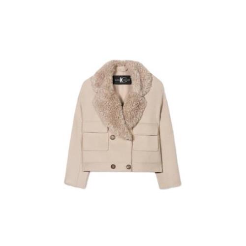 Dubbelzijdige Caban Jas Luisa Cerano , Beige , Dames