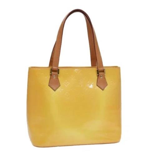 Pre-owned Leather handbags Louis Vuitton Vintage , Yellow , Dames