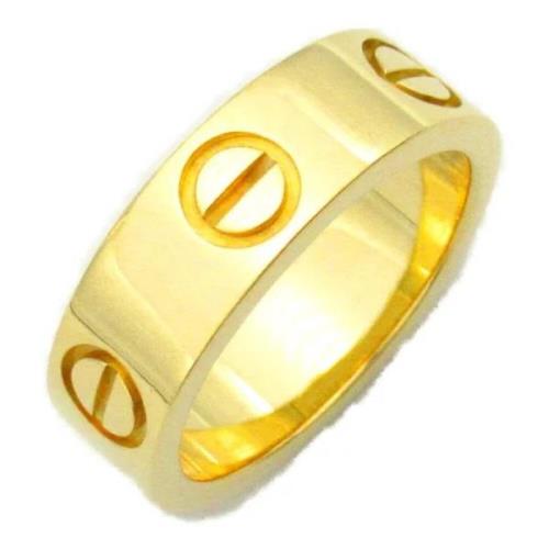 Pre-owned Fabric rings Cartier Vintage , Yellow , Dames