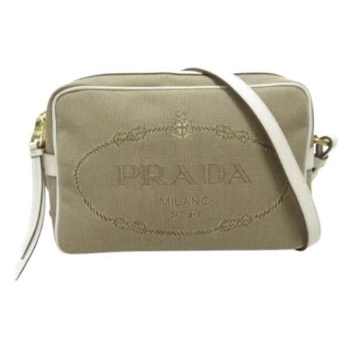 Pre-owned Fabric prada-bags Prada Vintage , Beige , Dames