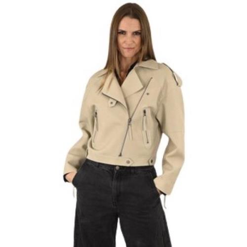 Beige Lam Couture Jack La Canadienne , Beige , Dames