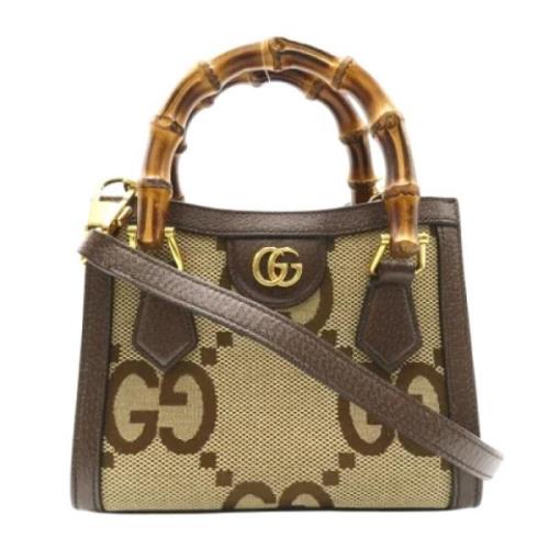 Pre-owned Leather gucci-bags Gucci Vintage , Beige , Dames