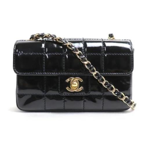 Pre-owned Leather chanel-bags Chanel Vintage , Black , Dames