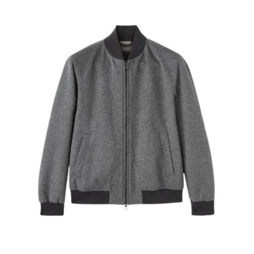 Kasjmier Grijs Bomberjack Loro Piana , Gray , Heren