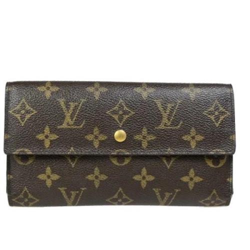 Pre-owned Canvas wallets Louis Vuitton Vintage , Brown , Dames