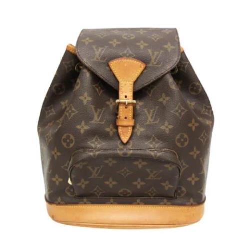 Pre-owned Canvas backpacks Louis Vuitton Vintage , Brown , Dames