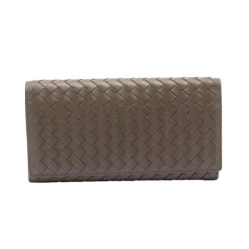 Pre-owned Leather wallets Bottega Veneta Vintage , Brown , Dames