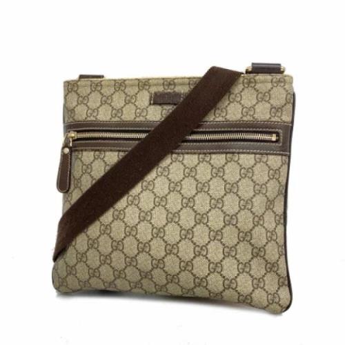 Pre-owned Canvas gucci-bags Gucci Vintage , Beige , Dames