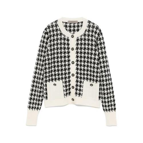 Pixelated Houndstooth Cardigan D.Exterior , Multicolor , Dames