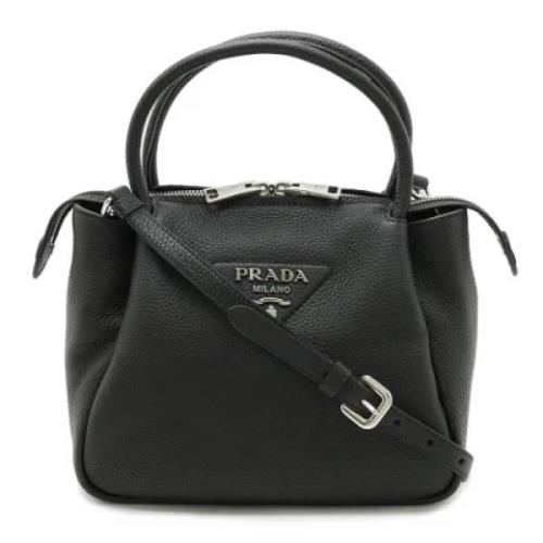 Pre-owned Leather prada-bags Prada Vintage , Black , Dames