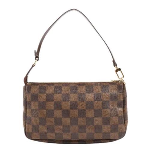 Pre-owned Leather handbags Louis Vuitton Vintage , Brown , Dames