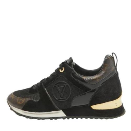 Pre-owned Coated canvas sneakers Louis Vuitton Vintage , Black , Dames