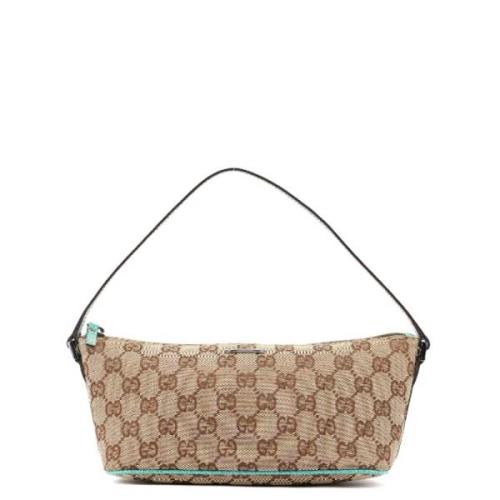 Pre-owned Canvas gucci-bags Gucci Vintage , Beige , Dames