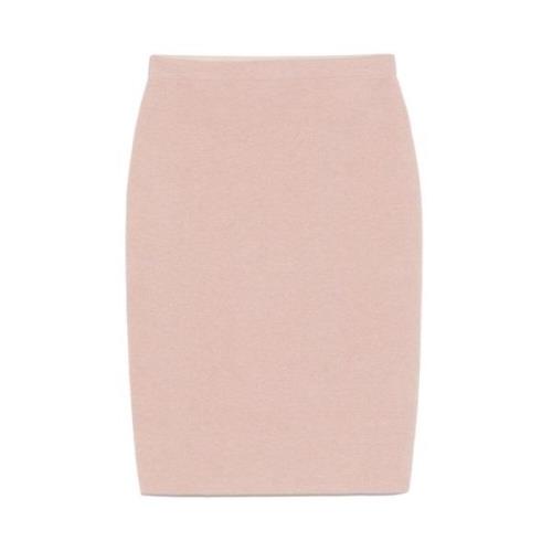 Rose Quartz Gebreide Pencil Rok D.Exterior , Pink , Dames