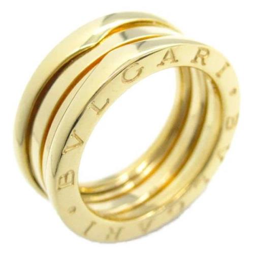 Pre-owned Fabric rings Bvlgari Vintage , Yellow , Dames